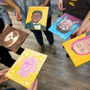 Mixed media - Expressive Portraits painting - Mixed media , abstract portrait, July 21st, 7:00-9:30 pm