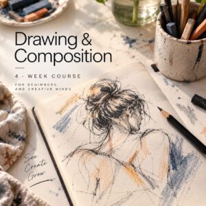 Drawing & Composition- 4 week course - October 6, 13, 20 & 27- 6:00-8:00 pm